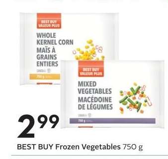 BEST BUY Frozen Vegetables 750 g