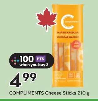 COMPLIMENTS Cheese Sticks 210 g
