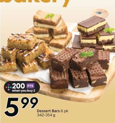 Dessert Bars 6 pk