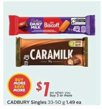 CADBURY Singles 33-50 g