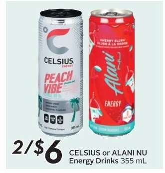 CELSIUS or ALANI NU Energy Drinks