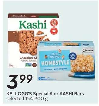 Kellogg's Special K or Kashi Bars