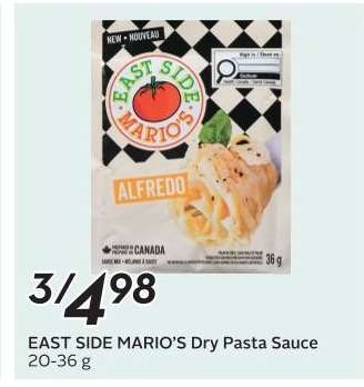 EAST SIDE MARIO'S Dry Pasta Sauce
