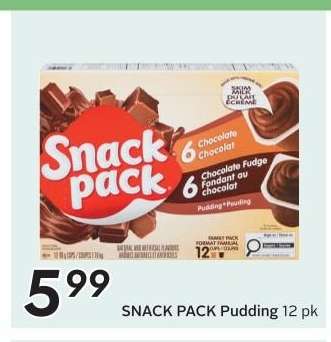 SNACK PACK Pudding 12 pk