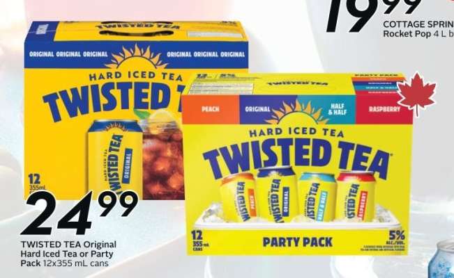 TWISTED TEA Original Hard Iced Tea or Party Pack