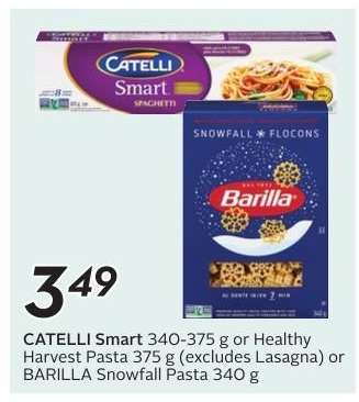 CATELLI Smart or BARILLA Snowfall Pasta
