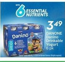Danone Danino Drinkable Yogurt 6 pk
