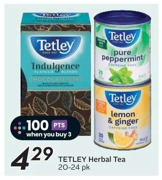 TETLEY HERBAL TEA