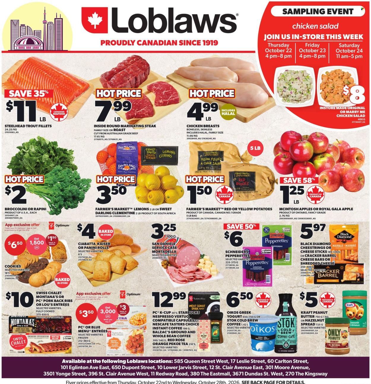 Loblaws flyer  - October 22, 2026 - October 28, 2026. Page 1