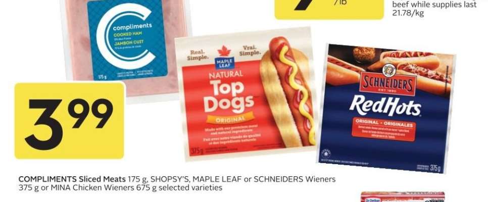 COMPLIMENTS Sliced Meats