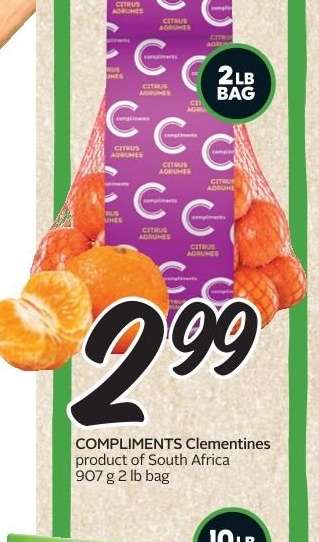 COMPLIMENTS Clementines
