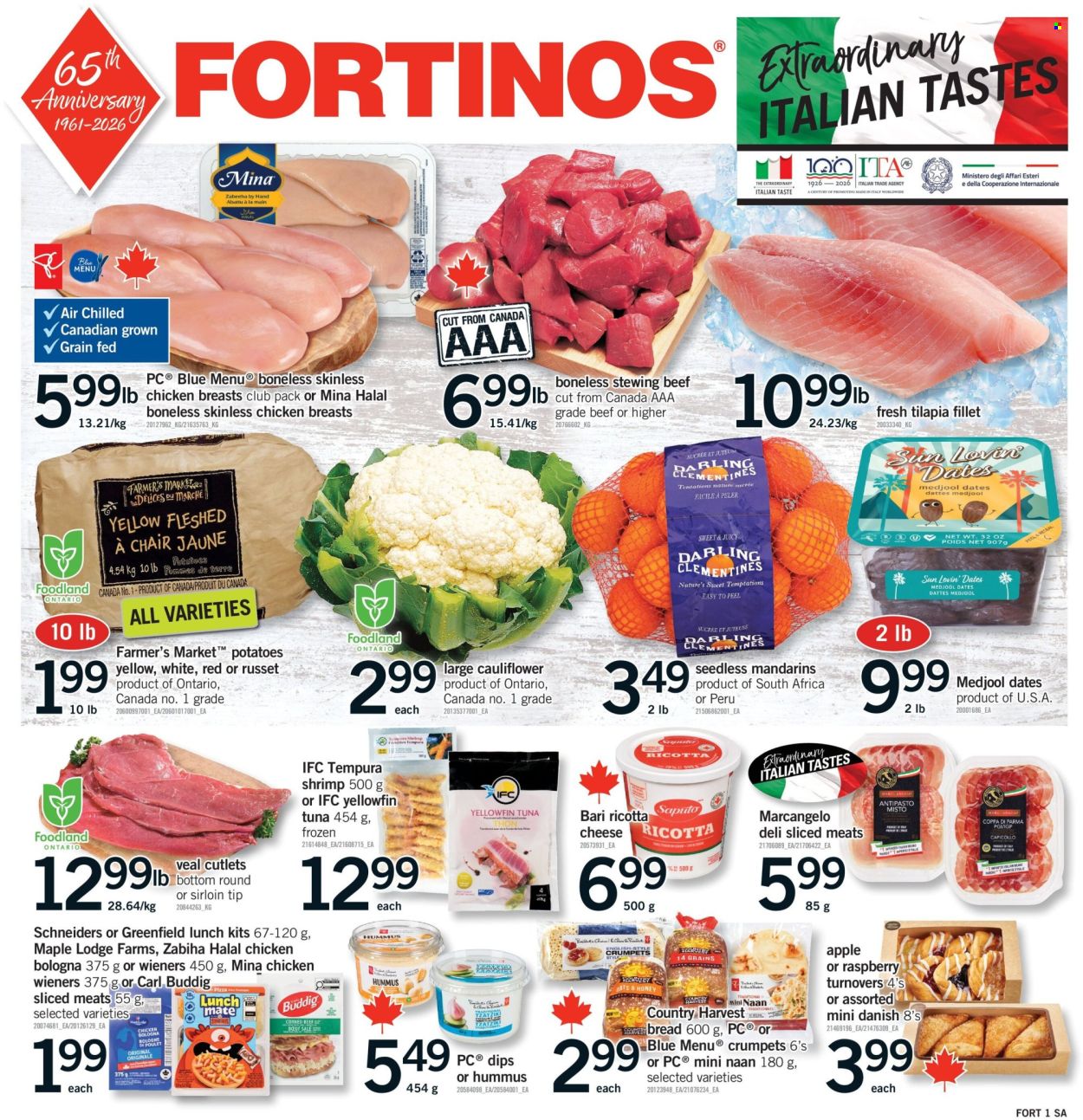Fortinos flyer  - October 22, 2026 - October 28, 2026. Page 1