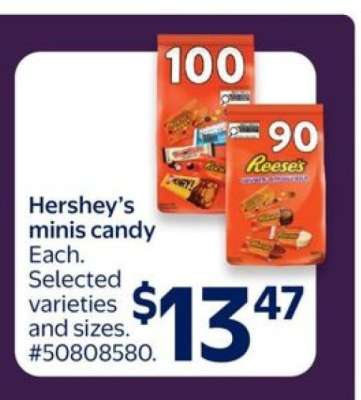 Hershey’s minis candy
