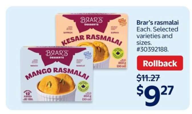 Brar's Rasmalai
