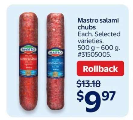 Mastro Salami Chubs
