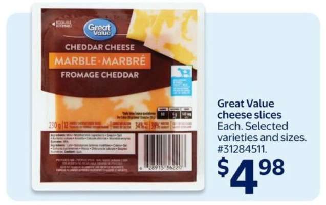 Great Value Cheese Slices