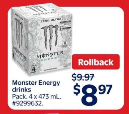 MONSTER ENERGY DRINKS