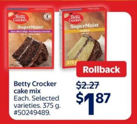 BETTY CROCKER CAKE MIX