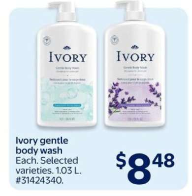 Ivory gentle body wash