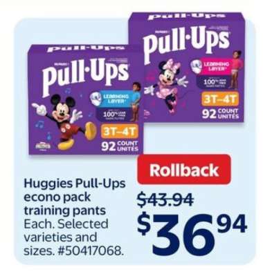 Huggies Pull-Ups Econo Pack Training Pants
