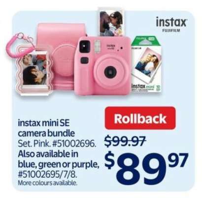 instax mini SE camera bundle