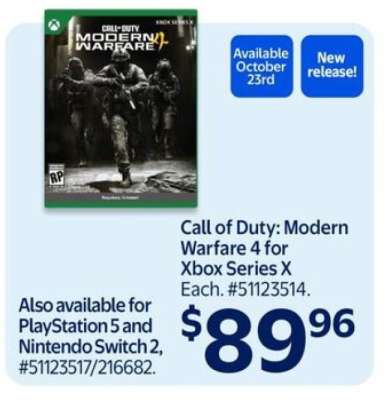 Call of Duty: Modern Warfare 4 for Xbox Series X