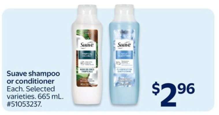 Suave Shampoo or Conditioner