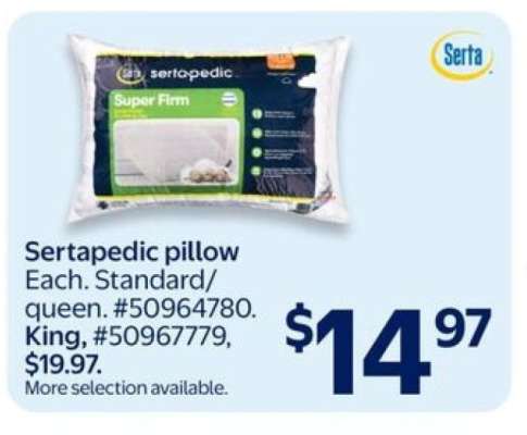 Sertapedic pillow