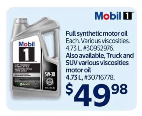 Mobil 1 Full Synthetic Motor Oil