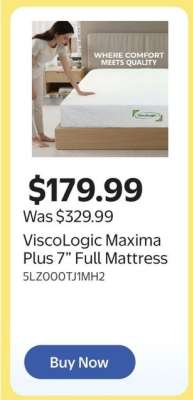 ViscoLogic Maxima Plus 7” Full Mattress