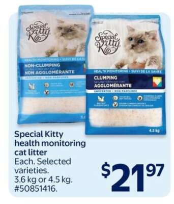 Special Kitty health monitoring cat litter