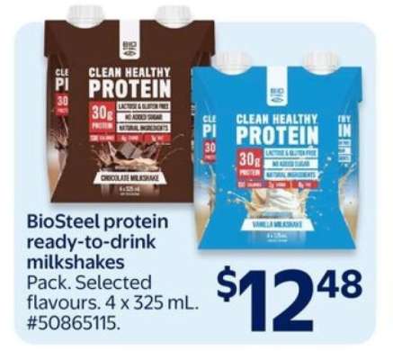 BioSteel protein ready-to-drink milkshakes