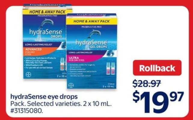HYDRASENSE EYE DROPS