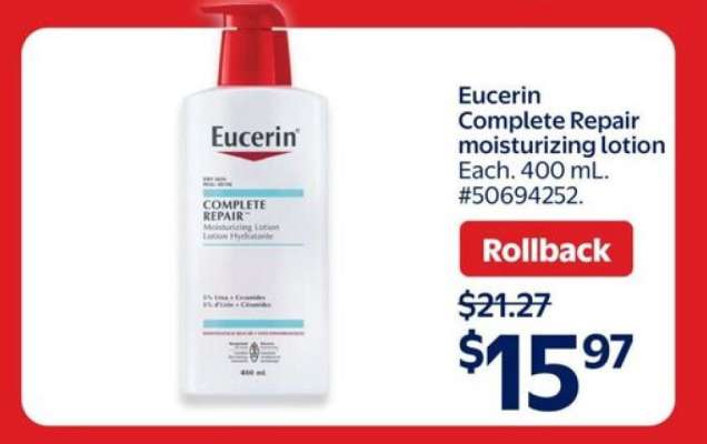 Eucerin Complete Repair moisturizing lotion