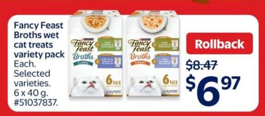 Fancy Feast Broths wet cat treats variety pack