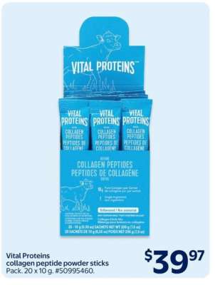 Vital Proteins collagen peptide powder sticks