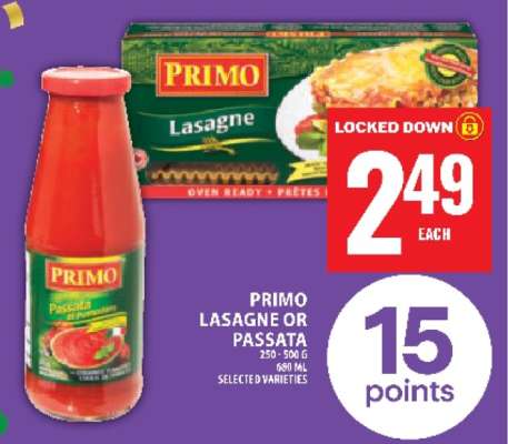 Primo Lasagne or Passata