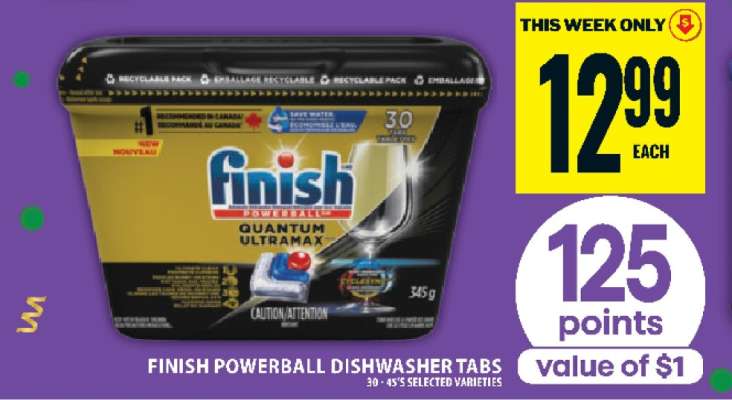FINISH POWERBALL DISHWASHER TABS