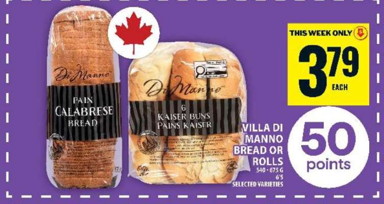 Villa Di Manno Bread or Rolls