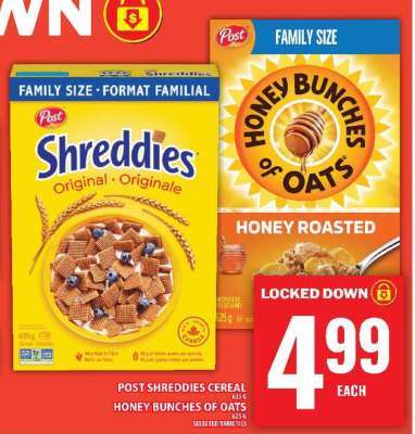POST SHREDDIES CEREAL