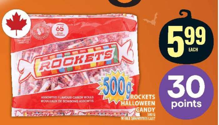 ROCKETS HALLOWEEN CANDY