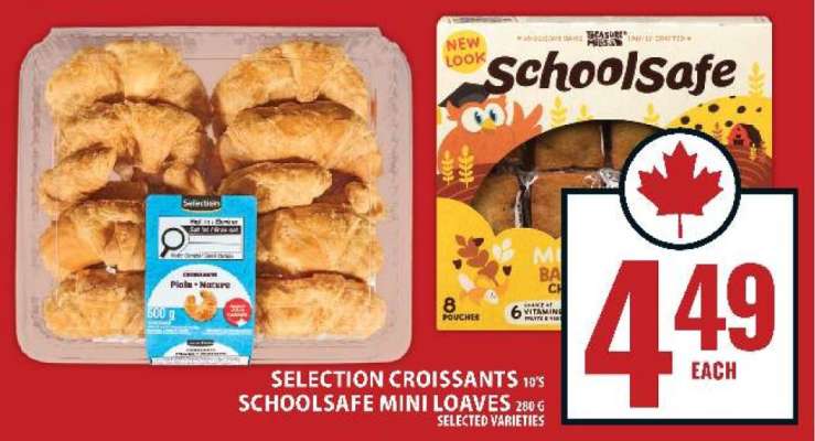Selection Croissants 10's / Schoolsafe Mini Loaves 286 g