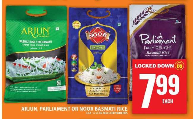 Arjun, Parliament or Noor Basmati Rice