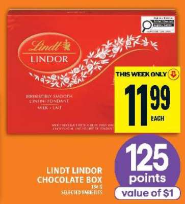 Lindt Lindor Chocolate Box