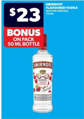 Smirnoff Flavoured Vodka