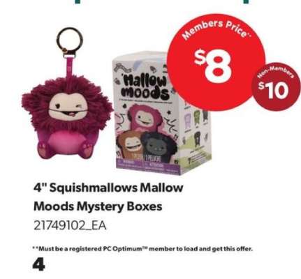 4" Squishmallows Mallow Moods Mystery Boxes