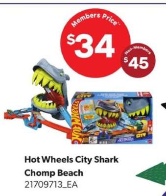 Hot Wheels City Shark Chomp Beach