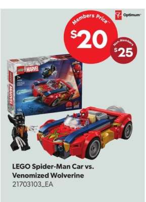 LEGO Spider-Man Car vs. Venomized Wolverine