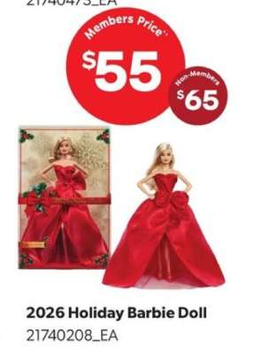 2026 Holiday Barbie Doll