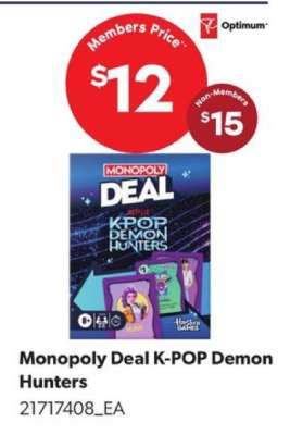 Monopoly Deal K-POP Demon Hunters